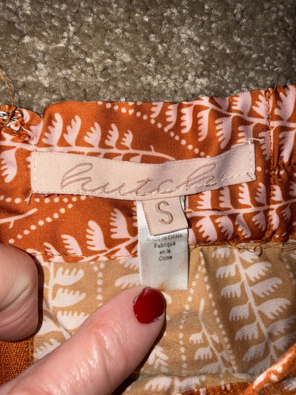 Anthropologie Hutch wide leg Patterned Pants B7 - Picture 4 of 7